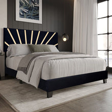Load image into Gallery viewer, Nico Black/White Platform - Queen, King Bed
