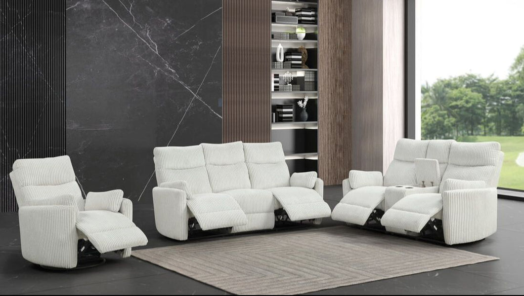PEPPI - Beige 3pc Reclining Sofa Set