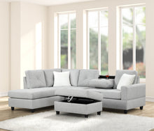 Load image into Gallery viewer, Rocket Reversible Sectional ( White &amp; Black &amp; Charcoal &amp; Grey &amp; Light Grey )
