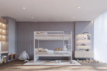 Load image into Gallery viewer, BB11 Twin/Twin White Bunk Bed
