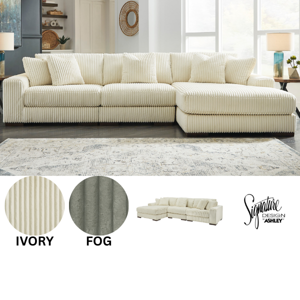 Ashley 211 - 3PC Sectional (2 Colors) (RAF/LAF)
