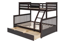 Load image into Gallery viewer, BB20 Espresso Twin/Full Bunk Bed w/Twin Trundle
