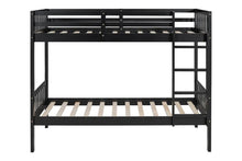 Load image into Gallery viewer, BB12 Twin/Twin Black Bunk Bed
