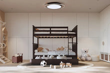 Load image into Gallery viewer, BB30Espresso Full/Full Bunk Bed w/Twin Trundle
