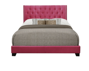 SH215 UPHOLSTERED TUFTED FABRIC BED
