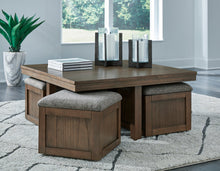 Load image into Gallery viewer, T738-20 Cocktail Table w/Stools
