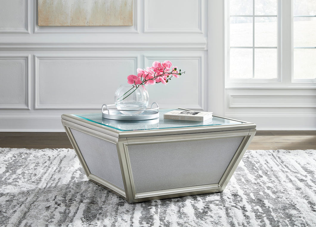 TRALEENA SILVER COFFEE TABLE