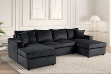 Load image into Gallery viewer, Terasa Double Chaise Sectional **NEW ARRIVAL** (Grey &amp; Black)
