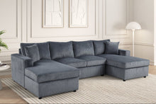 Load image into Gallery viewer, Terasa Double Chaise Sectional **NEW ARRIVAL** (Grey &amp; Black)
