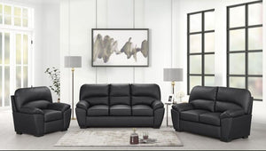 TIFFANY FAUX LEATHER 2PC SOFA & LOVESEAT SET (AVAILABLE IN 2 COLORS)
