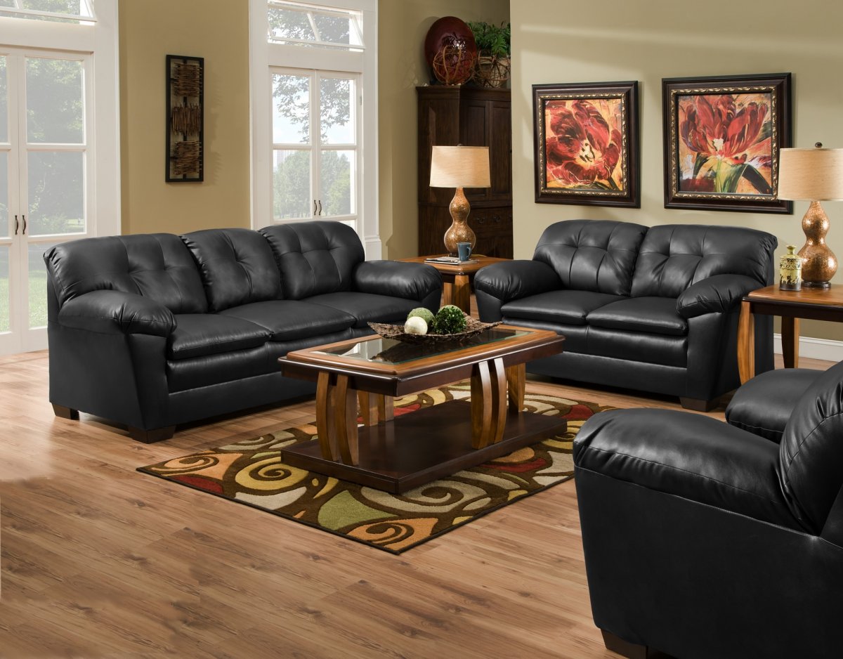 COWGIRL LEATHER 2 PC SOFA & LOVESEAT IN 2 COLORS BY PFC SKU 1200 ...