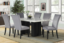 Load image into Gallery viewer, MOUHIDIN FAUX MARBLETOP MODERN 7PC DINING SET (3 COLORS)

