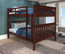 Load image into Gallery viewer, KLEIN FULL/FULL BUNK BED IN WHITE OR CAPPUCCINO

