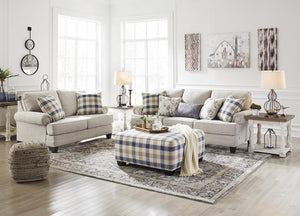 MEGGETT LINEN 2 PC SOFA & LOVESEAT