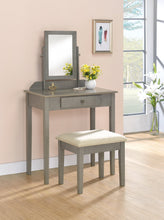 Load image into Gallery viewer, IRIS VANITY AND STOOL SET (4 COLORS)
