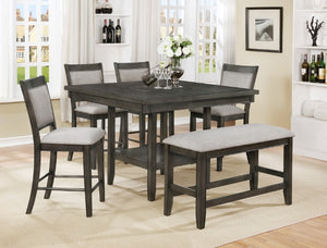 FULTON GREY 5 PC COUNTER HEIGHT DINING SET
