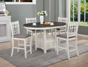HARTWELL 5PC COUNTER HEIGHT DINING SET (3 COLORS)