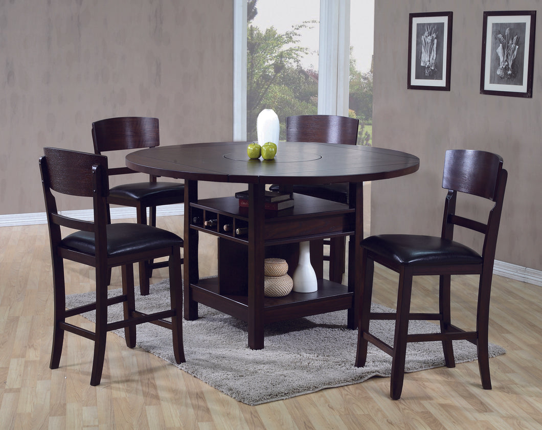 CONNER 5PC COUNTER HEIGHT DINING SET (2 COLORS)