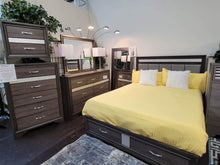 Load image into Gallery viewer, FLOOR MODEL CLEARANCE LUSTER GREY 6PC QUEEN BEDROOM SET
