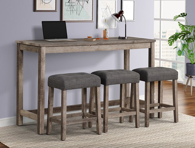 WREN 4 PC CONSOLE TABLE AND BARSTOOL SET