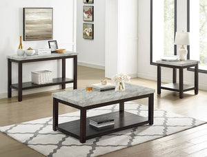 DEACON MARBLE 3PK COFFEE TABLE SET