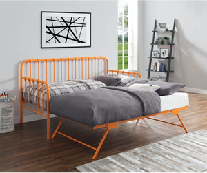METAL DAYBED WITH PULL UP/OUT TRUNDLE (3 COLORS)