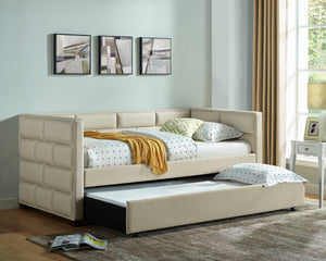 FLANNERY DAYBED WITH TRUNDLE IN KHAKI