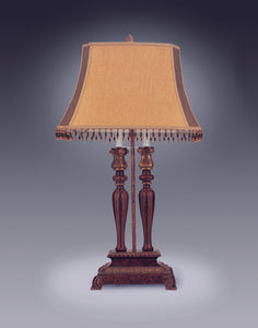 DUAL PILLAR ROYAL TABLE LAMP PAIR