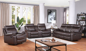 DOLVO RECLINING LEATHER 2PC SOFA & LOVESEAT SET (2 COLORS)