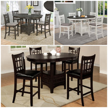 Load image into Gallery viewer, HARTWELL 5PC COUNTER HEIGHT DINING SET (3 COLORS)
