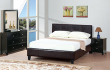 Load image into Gallery viewer, FAUX LEATHER PLATFORM BED IN MULTIPLE COLORS
