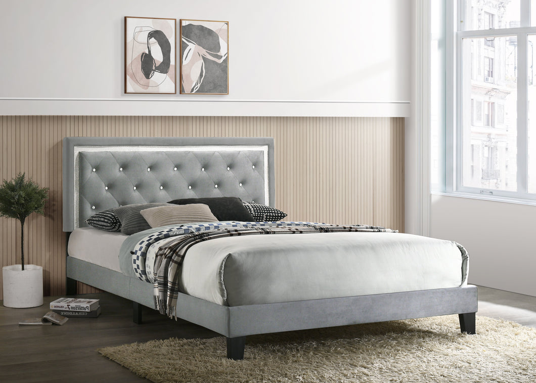 PASSION PLATFORM BED IN GRAY