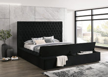 Load image into Gallery viewer, PARIS QUEEN PLATFORM BED WITH STORAGE FOOTBOARD/RAILS (2 COLORS)
