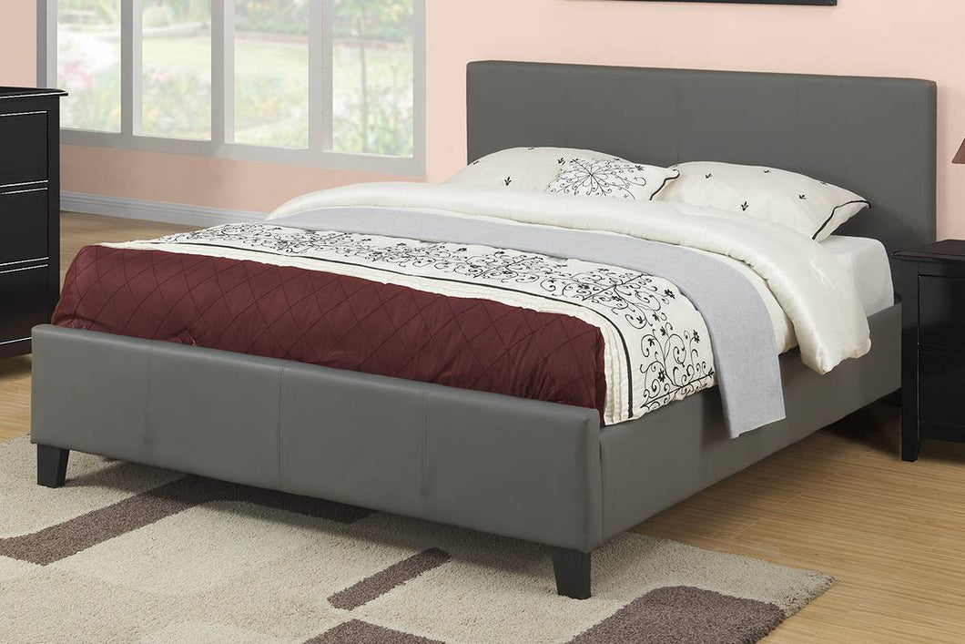 FAUX LEATHER PLATFORM BED IN MULTIPLE COLORS