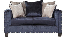 Load image into Gallery viewer, BLISS BLUE MIDNIGHT SOFA &amp; LOVESEAT
