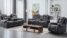 Load image into Gallery viewer, GALAXY GREY 3PC RECLINING LIVING ROOM SET
