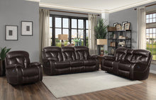 Load image into Gallery viewer, CLAIRE BROWN 2PC RECLINING SOFA SET
