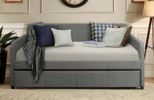 Load image into Gallery viewer, BEIGE OR GRAY LINEN FABRIC DAYBED
