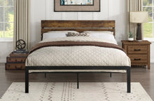 Load image into Gallery viewer, MARSHALL FAUX WOOD QUEEN PLATFORM BED
