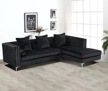 Load image into Gallery viewer, AVA VELVET SECTIONAL W/ PILLOWS (3 COLORS)

