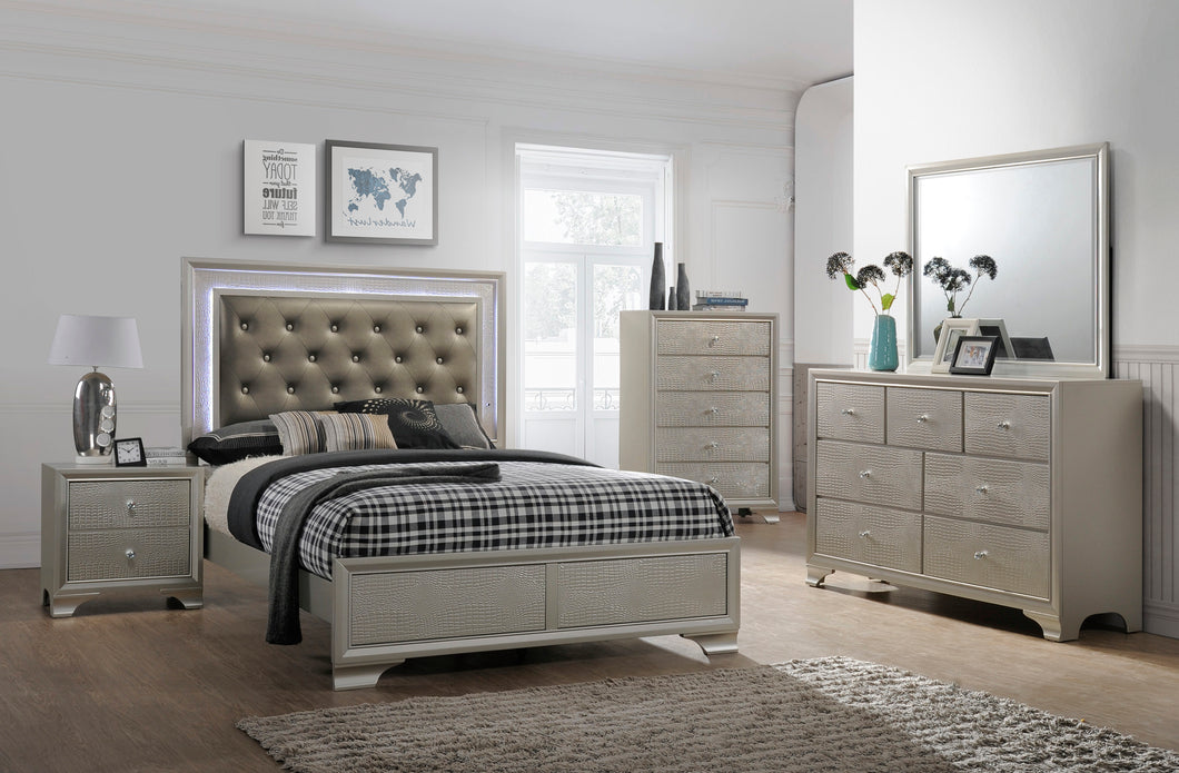 LYSSA QUEEN 6PC LED BEDROOM SET