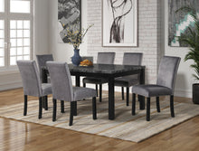 Load image into Gallery viewer, CAMILA FAUX MARBLE 7PC DINING SET (2 COLORS)
