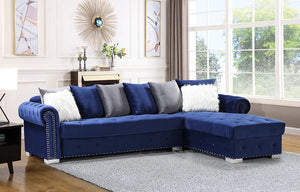 MILAN 2PC SECTIONAL W/ PILLOWS (4 COLORS)