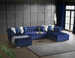 JORDAN VELVET SECTIONAL (2 COLORS)