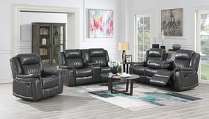 LAVON GREY 3PC RECLINING LIVING ROOM SET