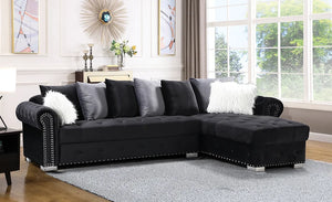 MILAN 2PC SECTIONAL W/ PILLOWS (4 COLORS)