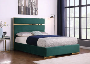 CARTIER GOLD/CHROME ACCENT BED (4 COLORS)