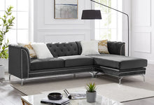 Load image into Gallery viewer, ZIA VELVET SECTIONAL W/ PILLOWS (3 COLORS)

