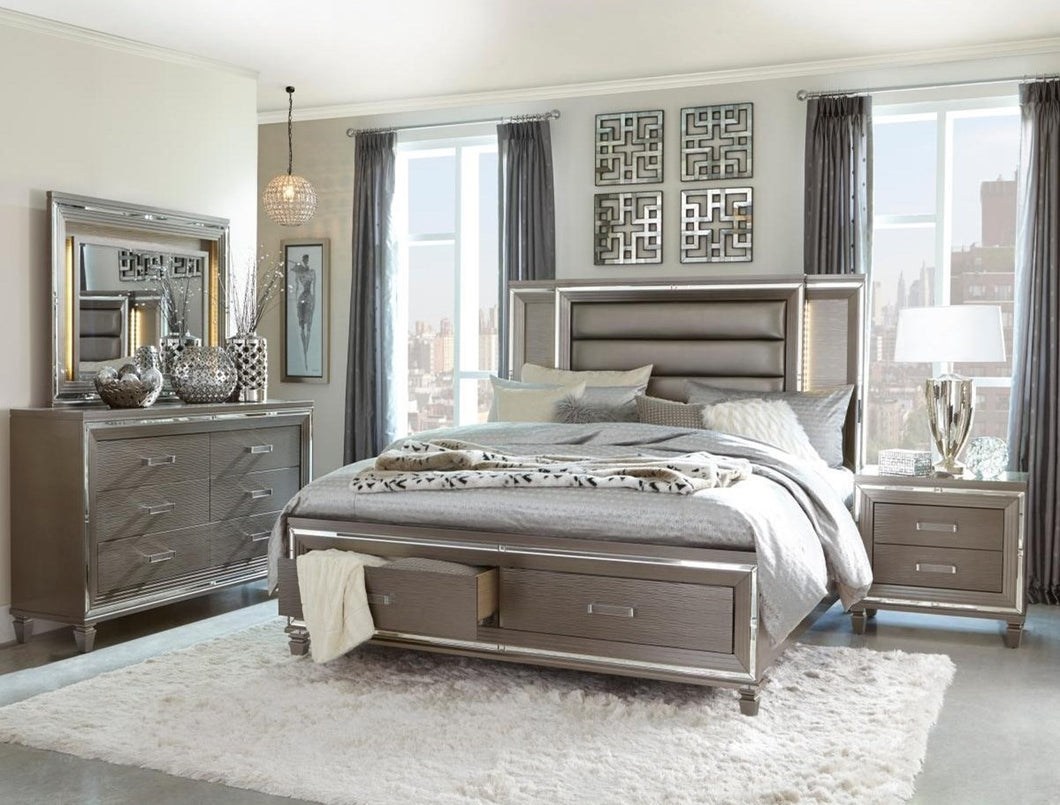 TAMSIN STORAGE LED QUEEN 6PC BEDROOM SET
