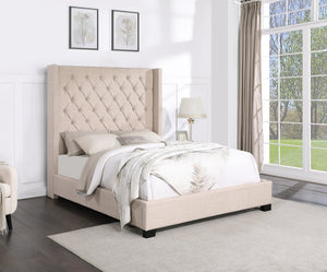 CLEMENS TALL UPHOLSTERED BED (3 COLORS)